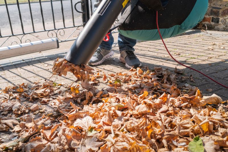 Leaf Mulching in Progress